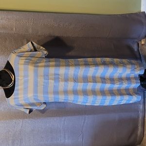 PESERICO stripe dress made in Italy size  USA 8 M / Italy size 44.
